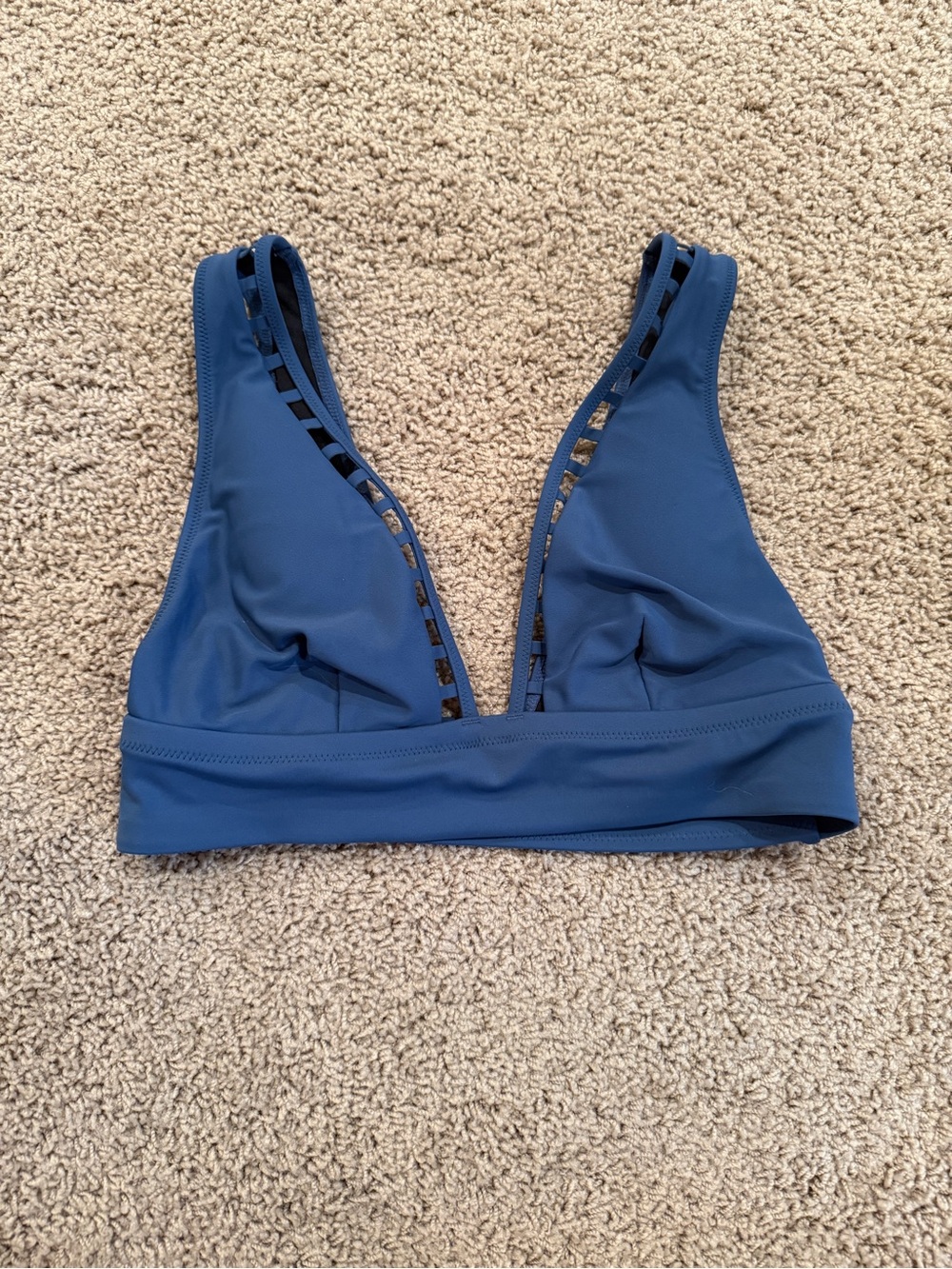 UpWest Blue Swim Bikini Top